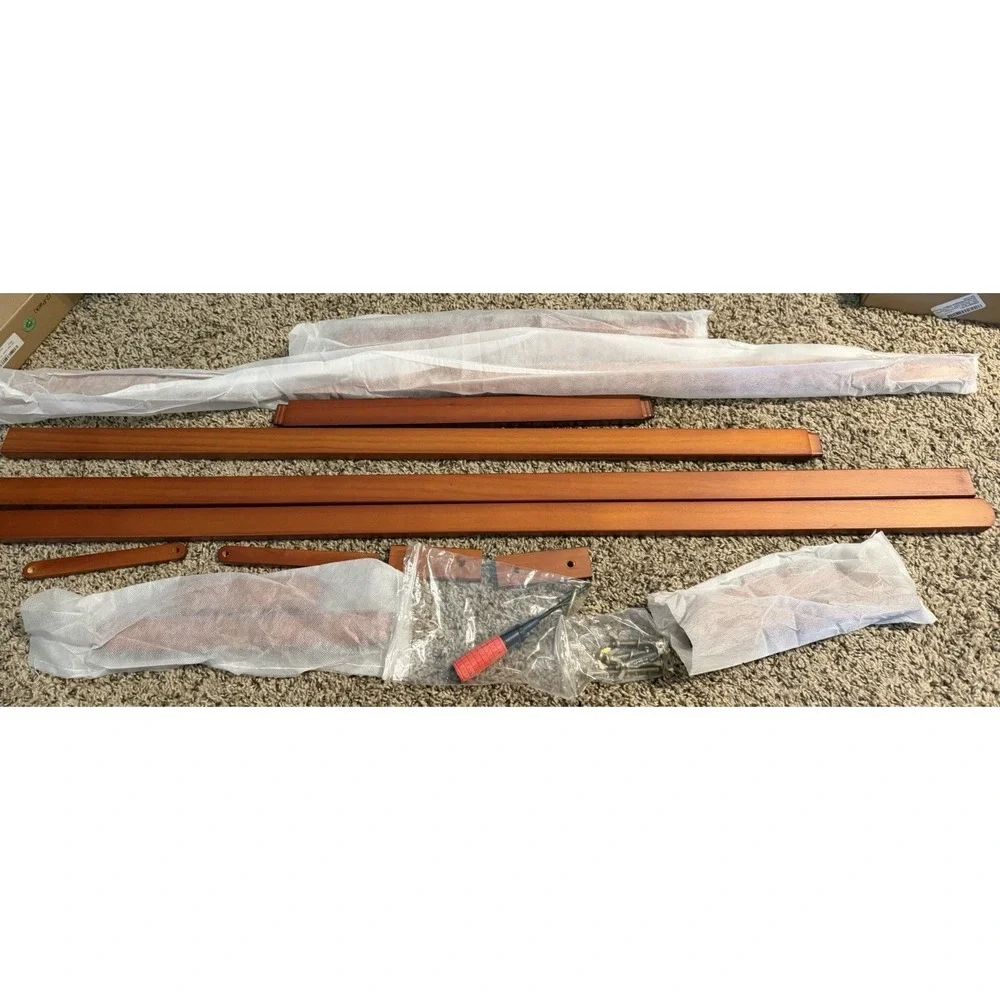 Adjustable Folding Wooden Studio Easel, Floor Standing (Unassembled Parts)